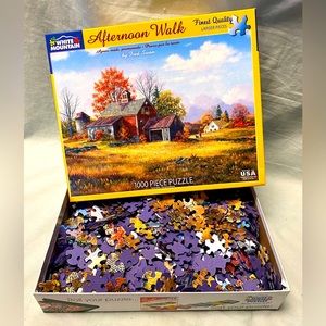 White Mountain 1000 Piece Puzzle- Afternoon Walk